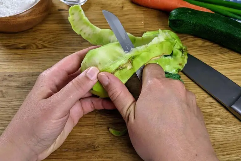 Kako se čisti keleraba